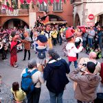 Capgrossos i Flabiolaires dels 4 Dracs, a la 35a Festa del Flabiol d'Arbúcies (Foto: Joan Carles Ambrojo)