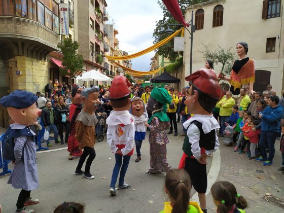 Capgrossos i Flabiolaires dels 4 Dracs, a la 35a Festa del Flabiol d'Arbúcies (Foto: Joan Carles Ambrojo)