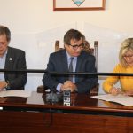 Signatura del conveni entre la Fundació Arc de Sant Martí i Sorea