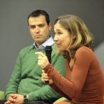 Presentació del llibre 'La cuina sostenible'. Ada Parellada i el regidor Andreu González