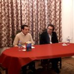 Andreu González i Àlex Susanna, durant la presentació