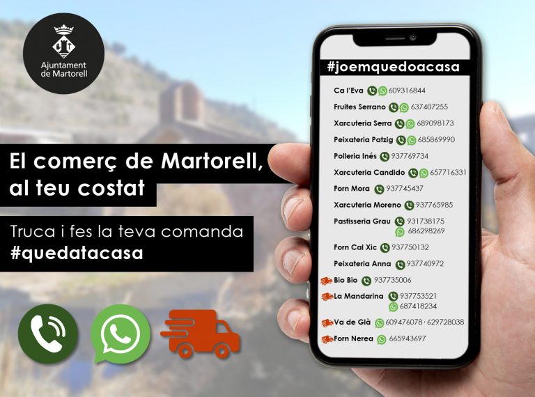 Comerços d’alimentació locals faciliten la compra activant comandes per telèfon i WhatsApp