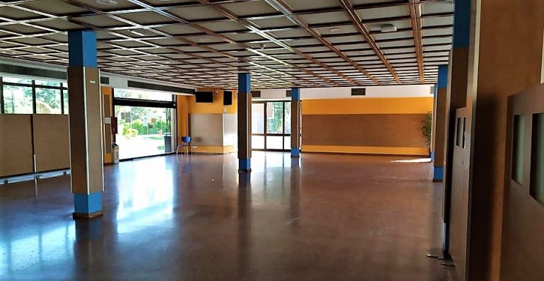 L’hospital de campanya del Sagrat Cor a punt per rebre els primers llits