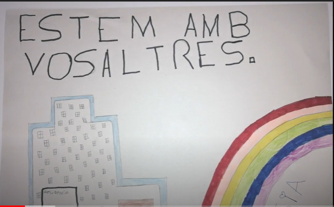 Escolars martorellencs envien vídeos de suport i ànim als usuaris de les residències