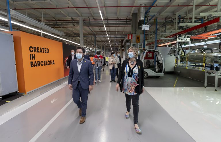 El vicepresident Aragonès i la consellera Vergés visiten les instal·lacions de SEAT