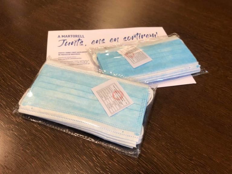 L’Ajuntament de Martorell distribuirà mascaretes higièniques a tots els comerços locals