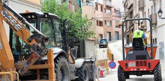 Comencen les obres de reurbanització dels carrers de Rosanes