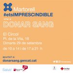 Donació de sang a El Círcol. 29 de setembre