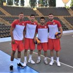 Nil Brià -a la dreta de la imatge-, en una convocatòria de la selecció espanyola 3x3