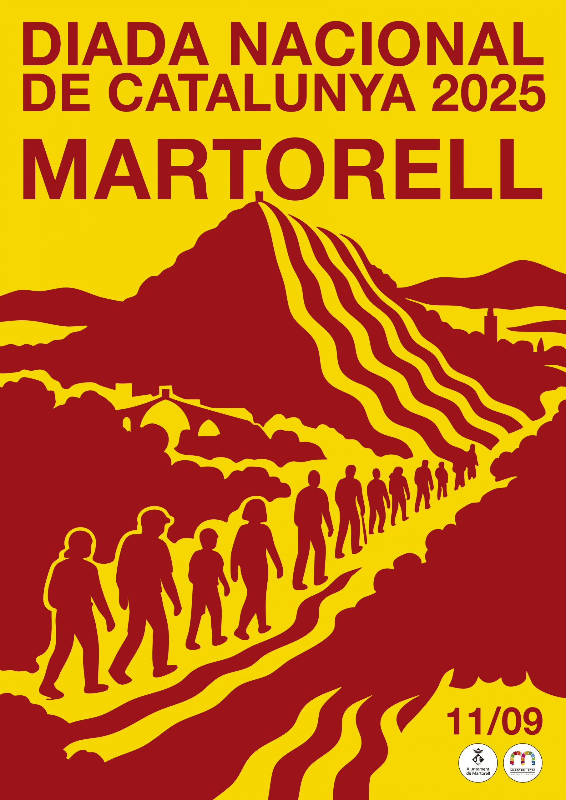 Cartell de la Diada Nacional de Catalunya a Martorell 2025