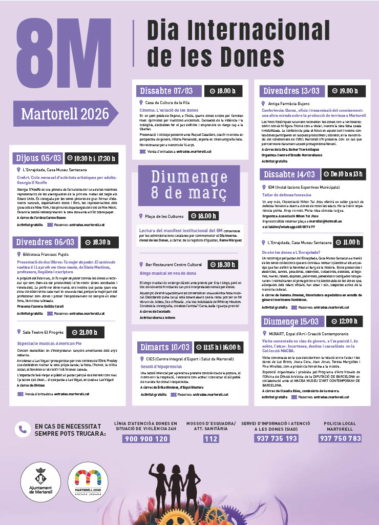 8M. Dia Internacional de les Dones. Martorell