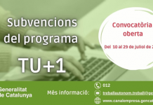 Les persones autònomes ja poden sol·licitar els ajuts TU+1 per a la primera contractació indefinida